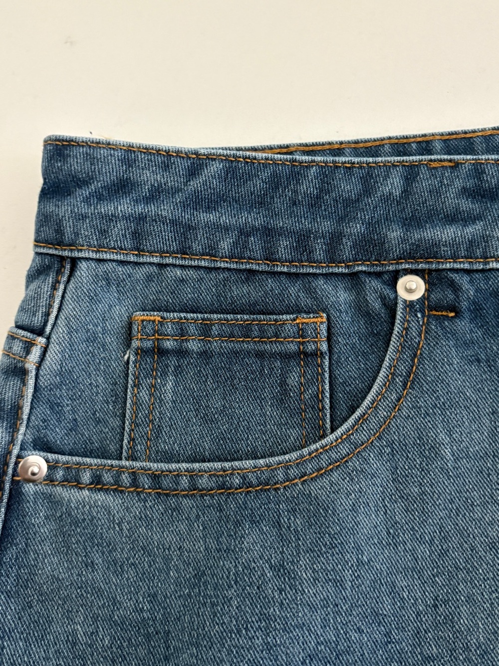 Micas Reversible Denim Pocket Mini Skirt - XL - Picture 4 of 12